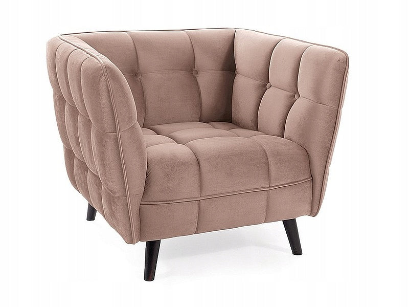 Wohnzimmersessel Signal Castello Velvet 1, beige 