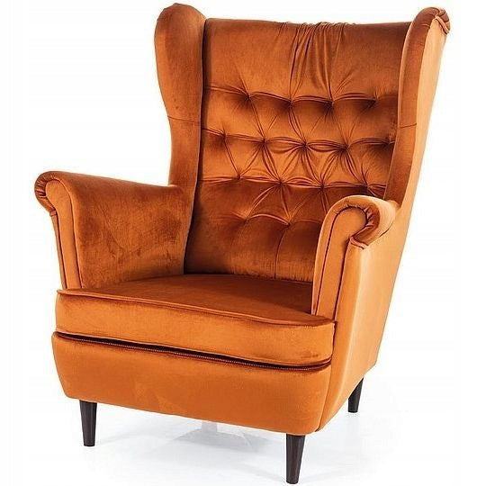 Wohnzimmersessel Signal Harry Velvet, orange 