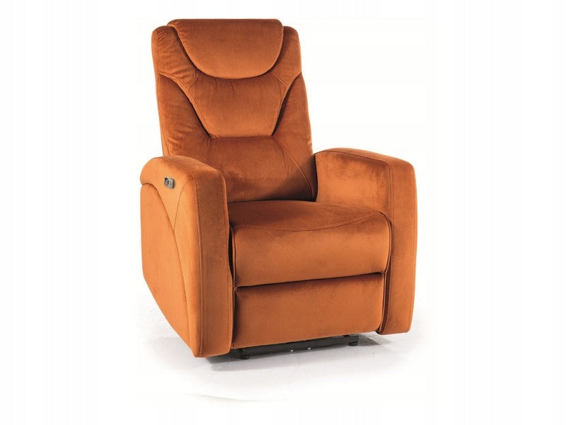 Wohnzimmersessel Signal Kronos Velvet, orange 