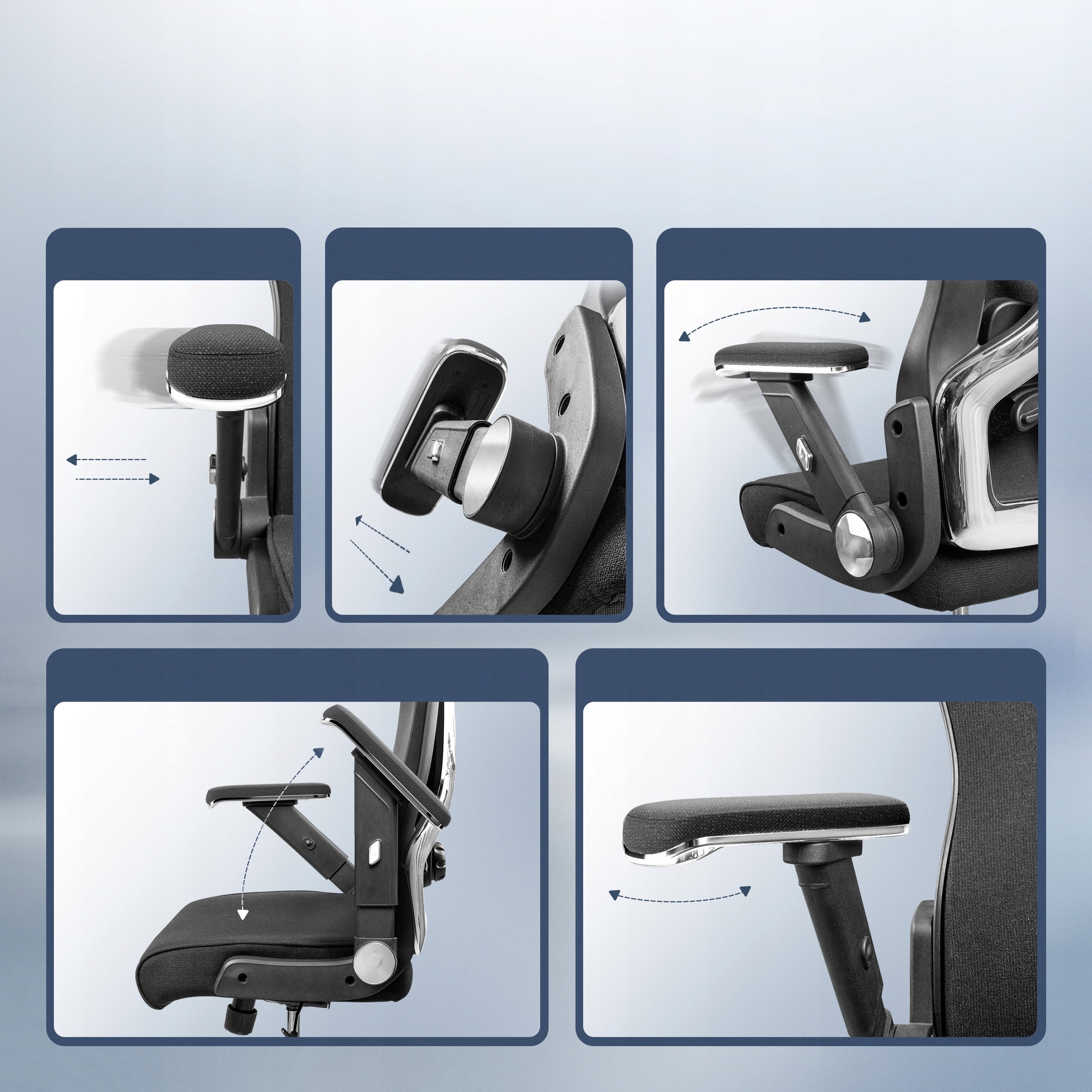 Fotel biurowy krzesło biurowe ergonomiczne obrotowe zagłówek 5D PowerSeat Medical device no