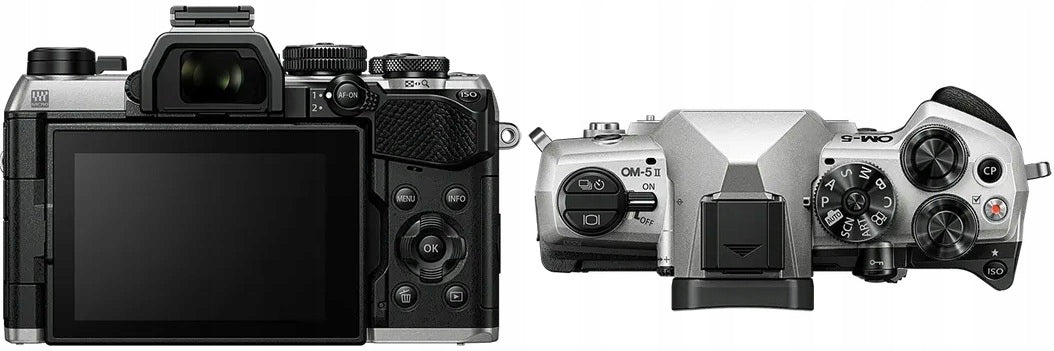 Fotoaparát Olympus OM-5 Mark II STŘÍBRNÝ + 12-45 mm F4.0 PRO tělo + Brand Olympus