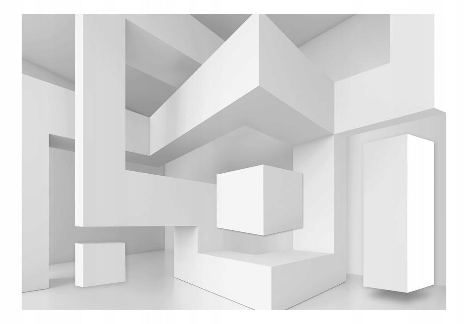 Fototapete - Weiße Geometrie 