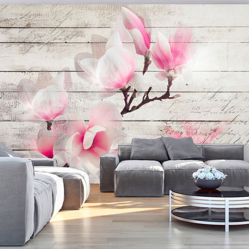 Fototapets – Die Sanftheit der Magnolien 