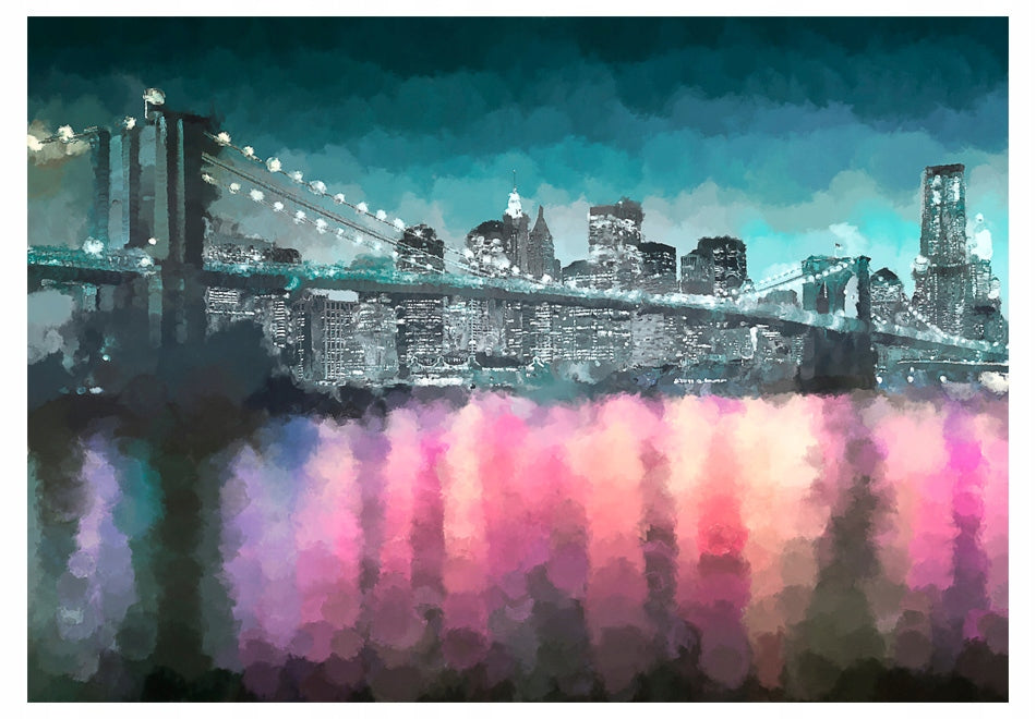 Fototapete - New York gemalt 