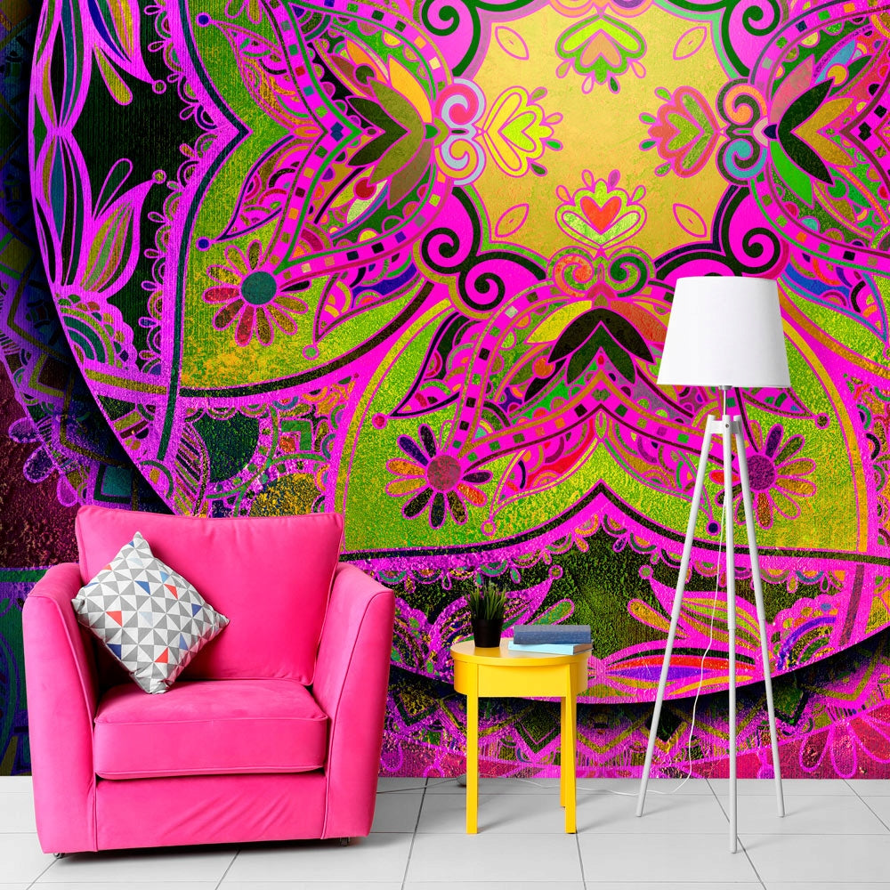 Fototapeten - Mandala: Rosa Ausdruck 
