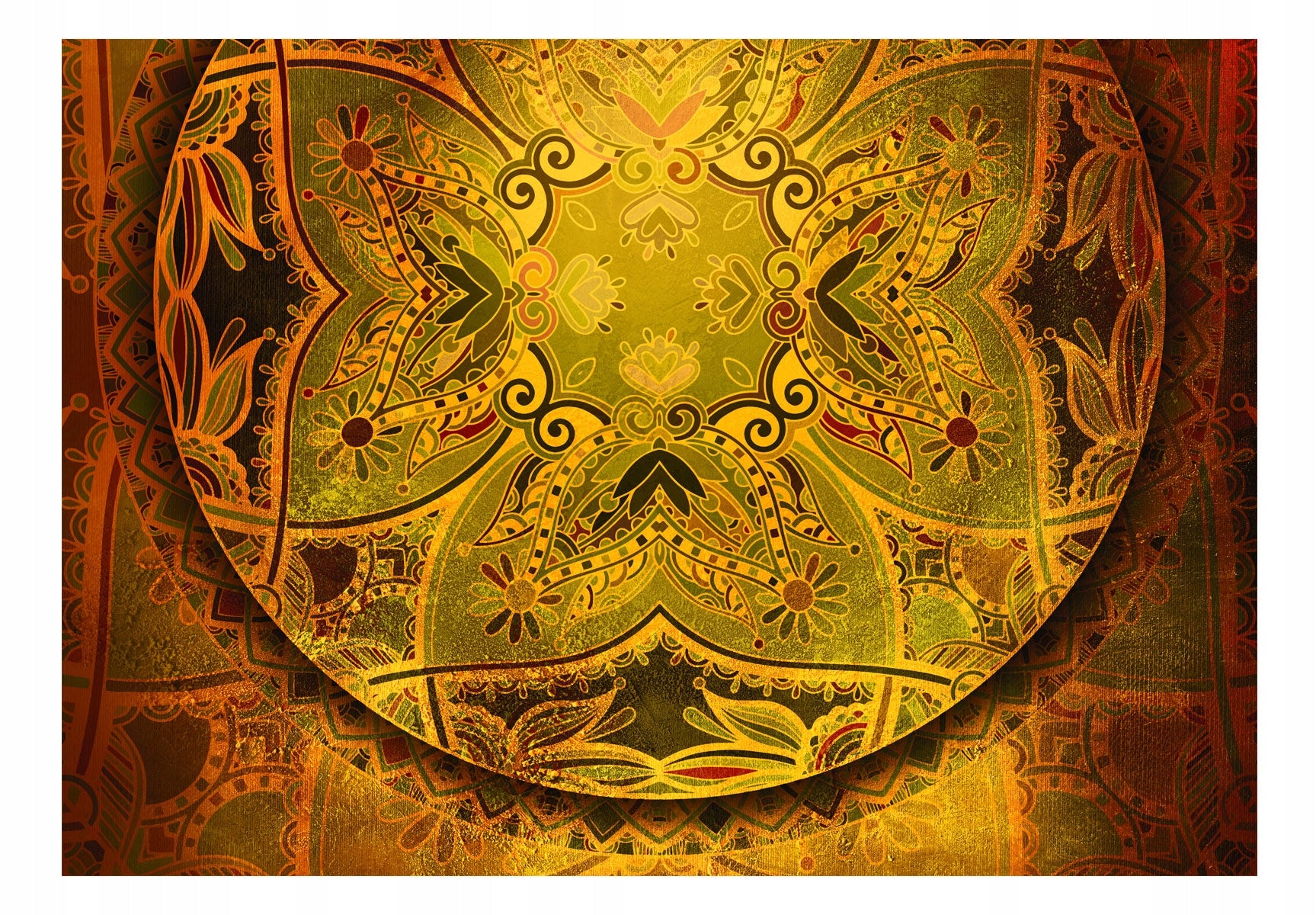 Fototapeten - Mandala: Das goldene Gedicht 