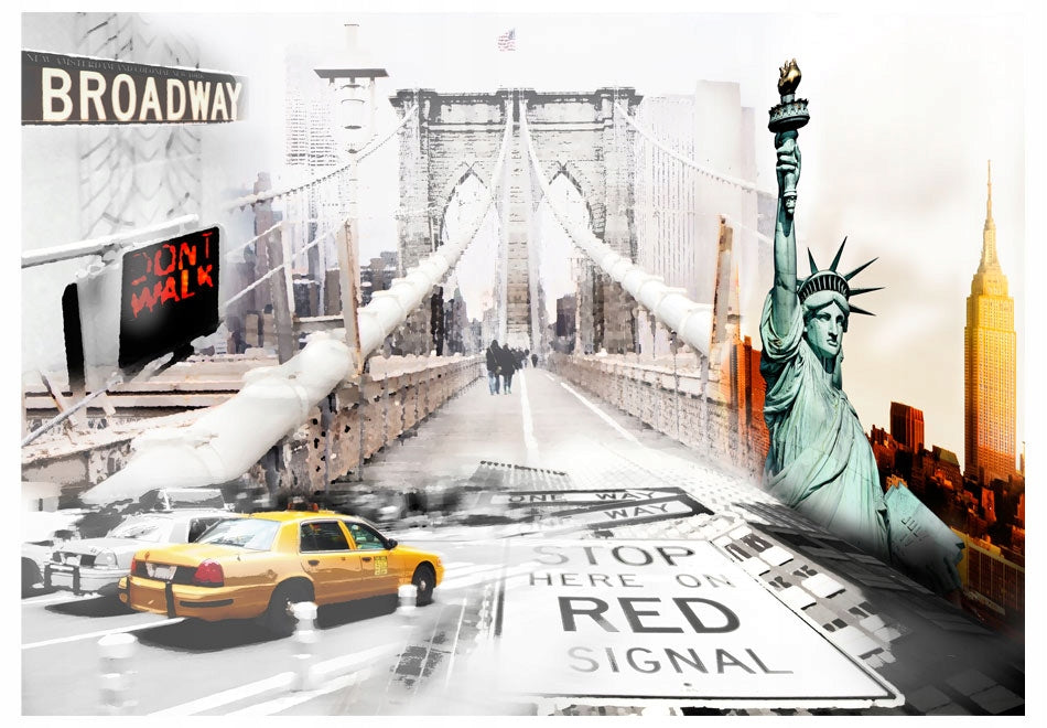 Fototapete - Straßen von New York 