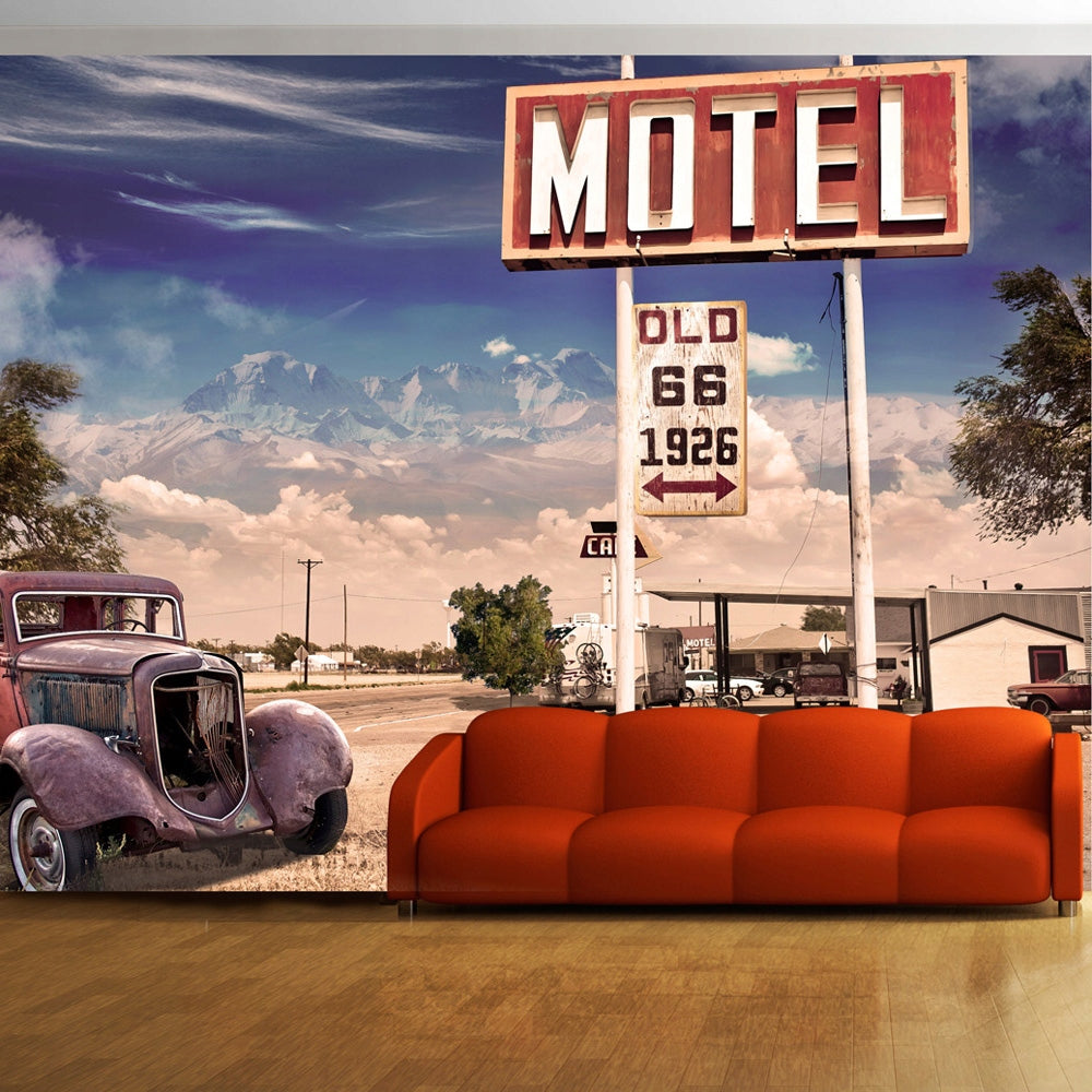 Fototapete - Altes Motel 