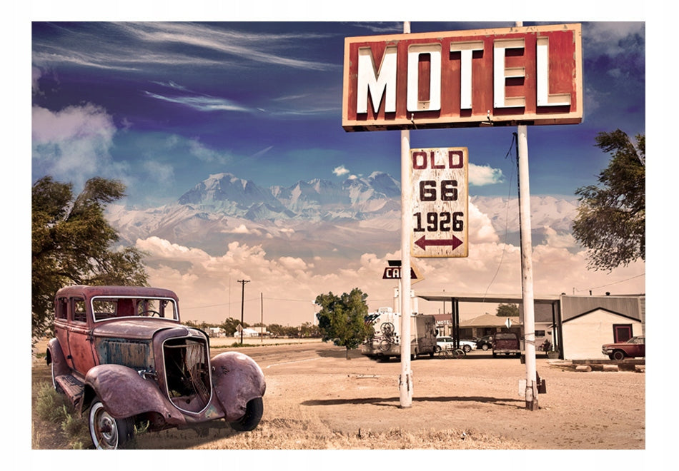 Fototapete - Altes Motel 