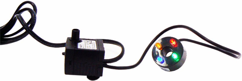 Fountain Pump with LED Ring Multicolor - 3,5W, 180 l/h, 50 cm