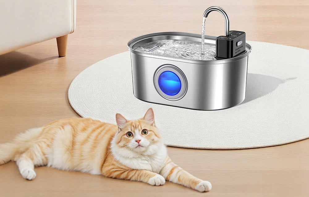 Fountain Rojeco Stainless Steel Cat Dog Drinker 3.2l Wireless Trade name 57219-0
