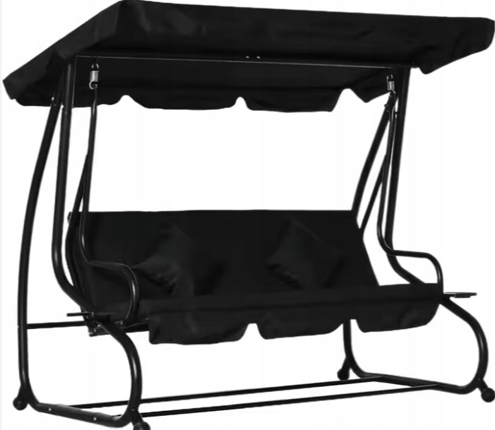 Four Seater Swing Garden Rocking Canopy Freestanding Black Manufacturer code 26565