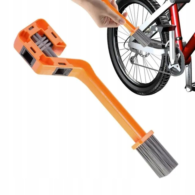 Four-Way Brush for Cleaning Bicycle Chain Drive
