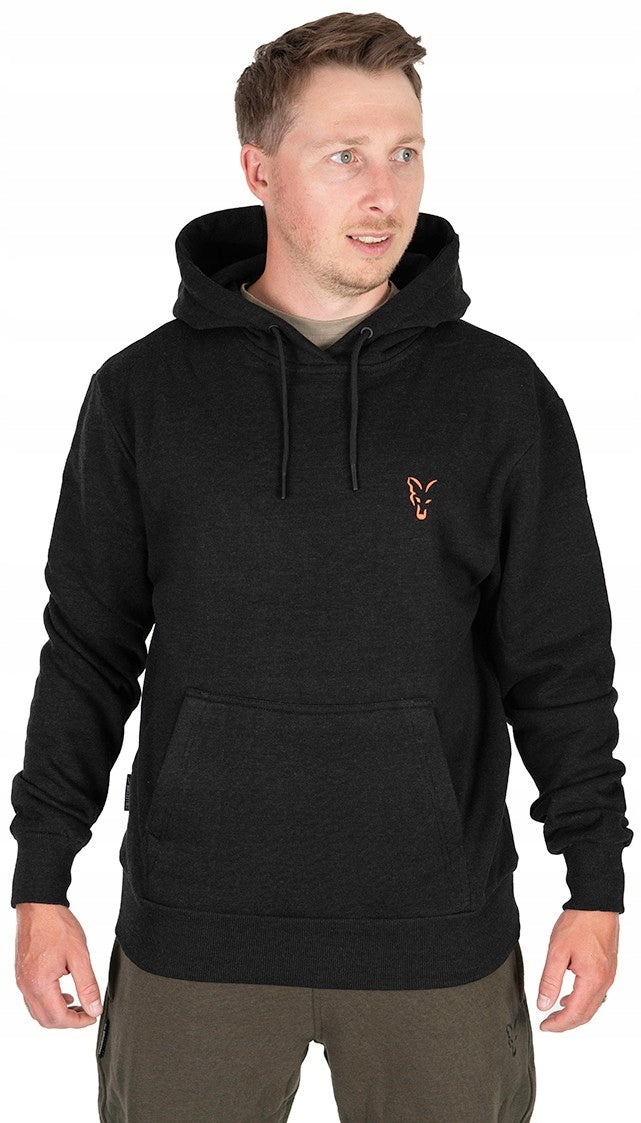 Fox Collection Hoody Black & Orange S Size: Small (S)