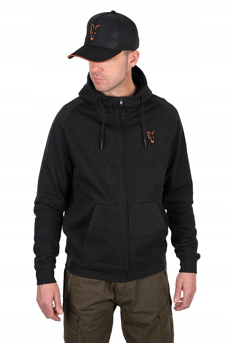 Fox Collection LW Hoody Black Orange Size XXL Sweatshirt Color black