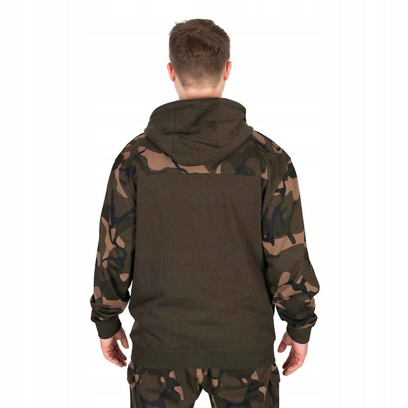 Fox LW Khaki/Camo Split Zip Hoody XXL Hooded Fishing Sweatshirt Brand Fox
