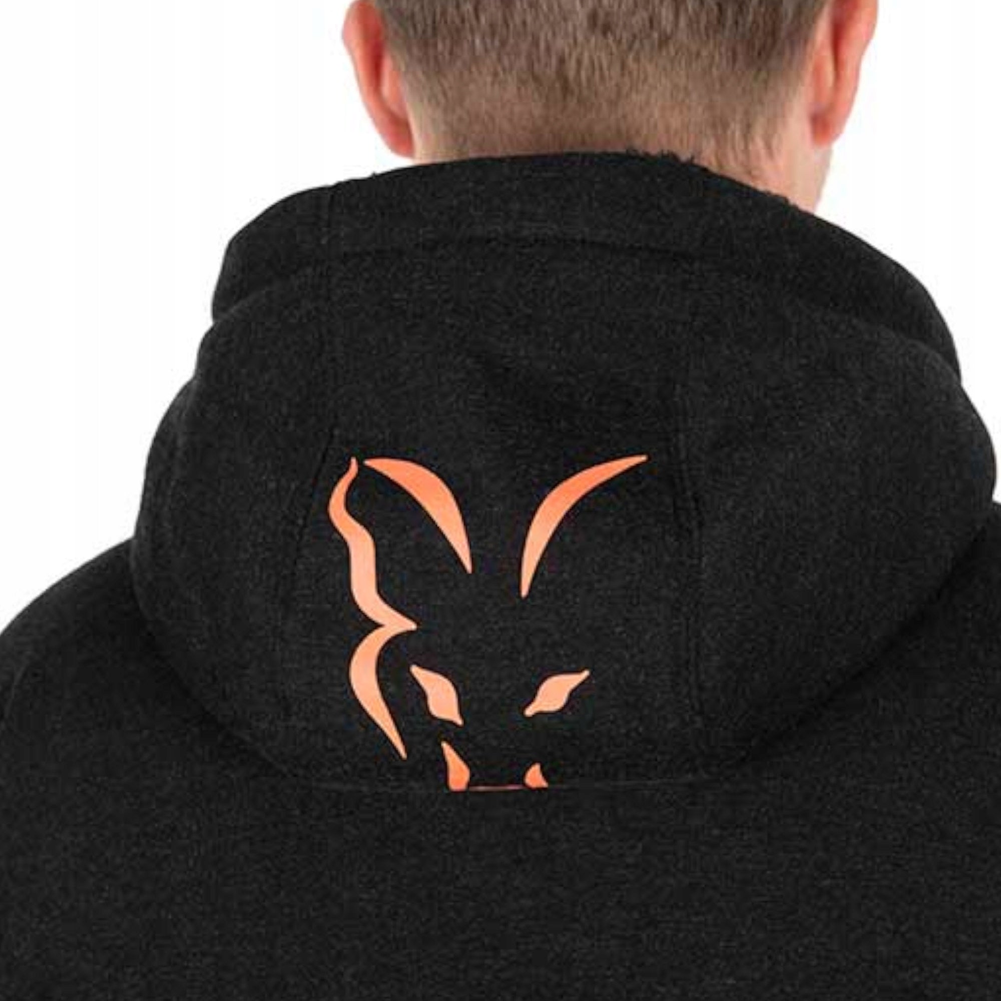 Fox Sherpa Jacket Black & Orange - size XL CCL277 Dominant material cotton