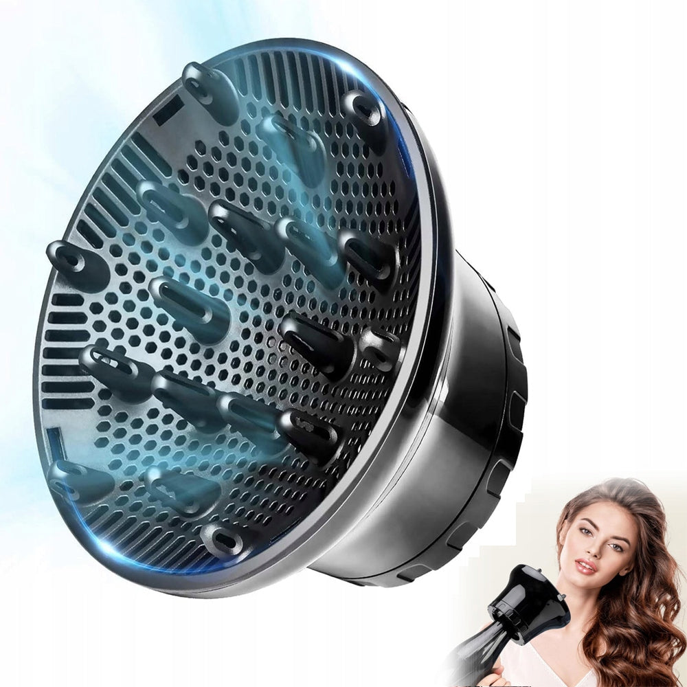 Fox Smart Universal Dryer Diffuser Black Adjustable For Curls