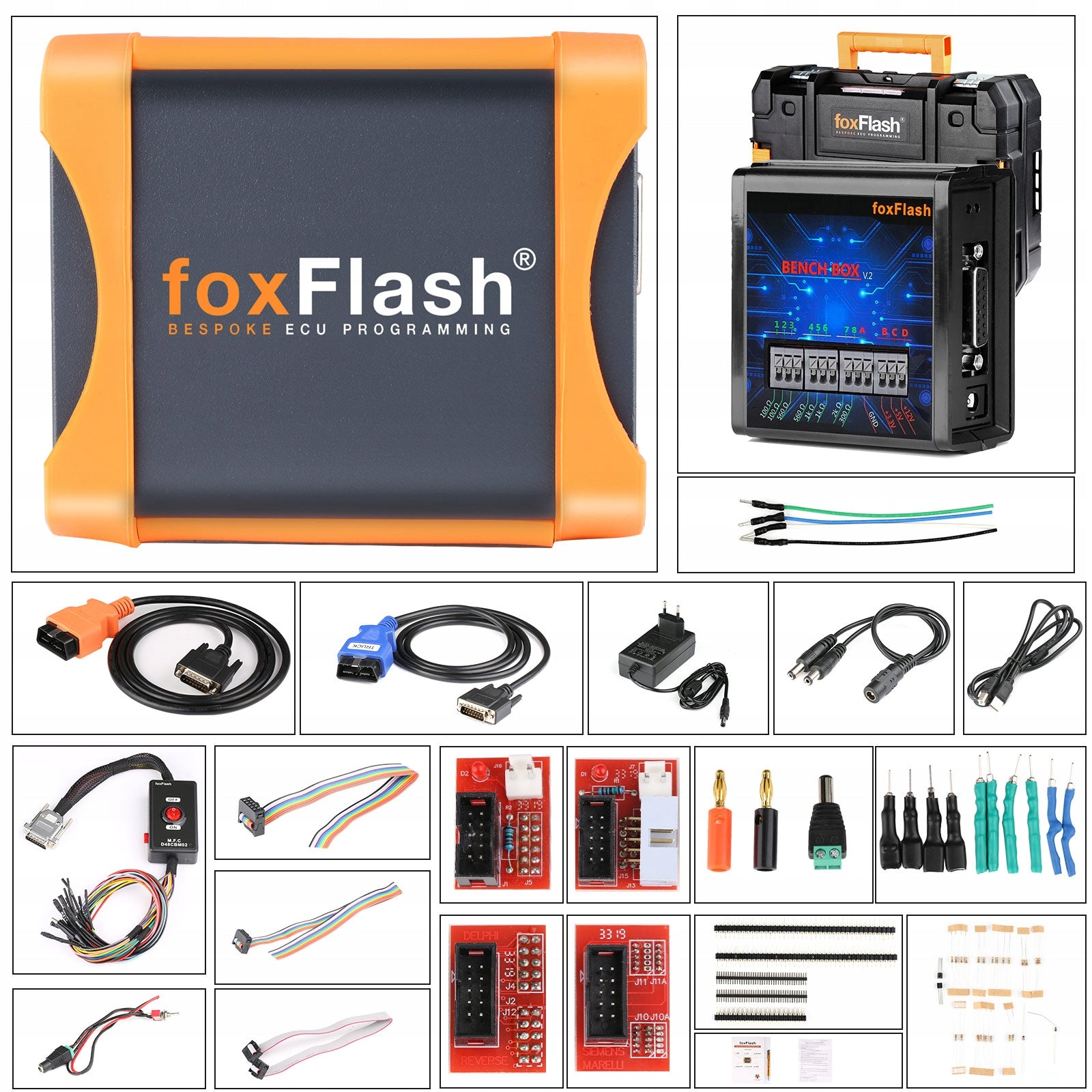 FoxFlash Chip Tuning Tool ECU Programmer with Free Damo Software