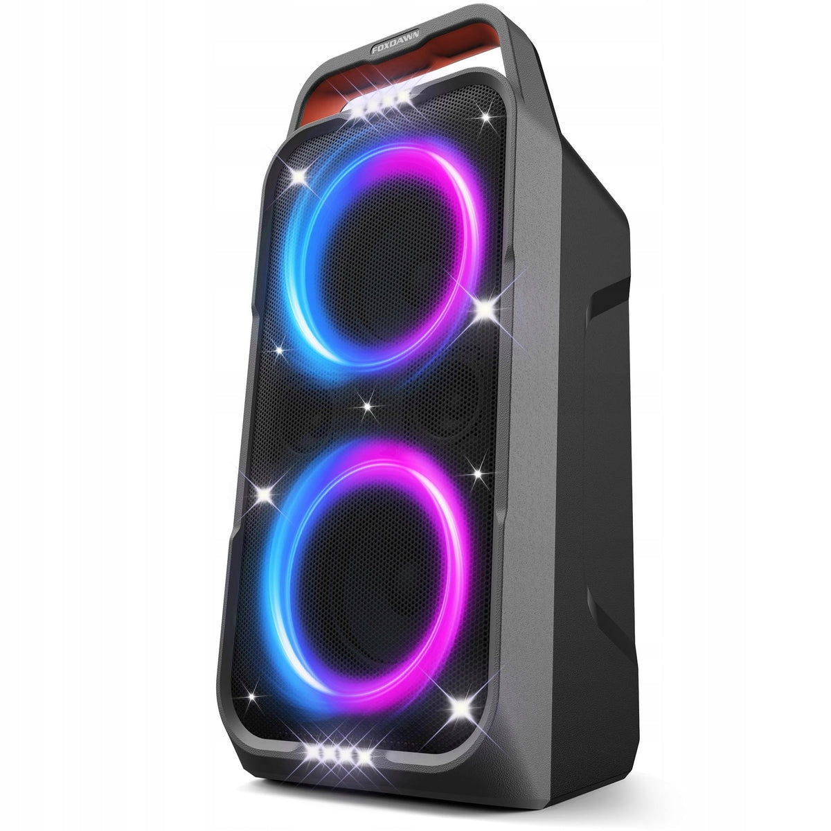 Foxdawn Bluetooth Speaker 240W Party Battery 20h LED BT5.3 Bass Karaoke