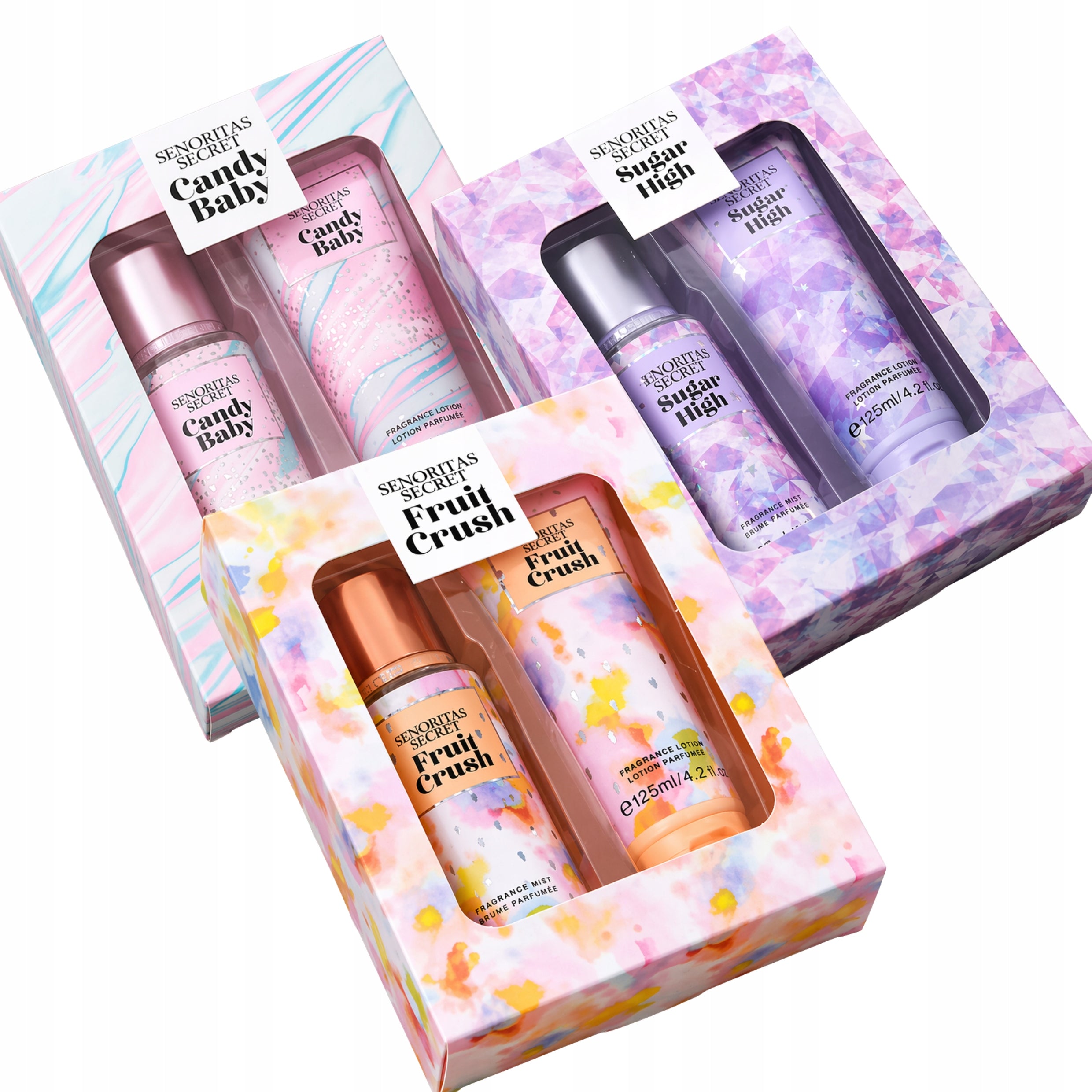 Fragrance Mist and Body Lotion Women's Gift Set 2x125ml Packaging status original