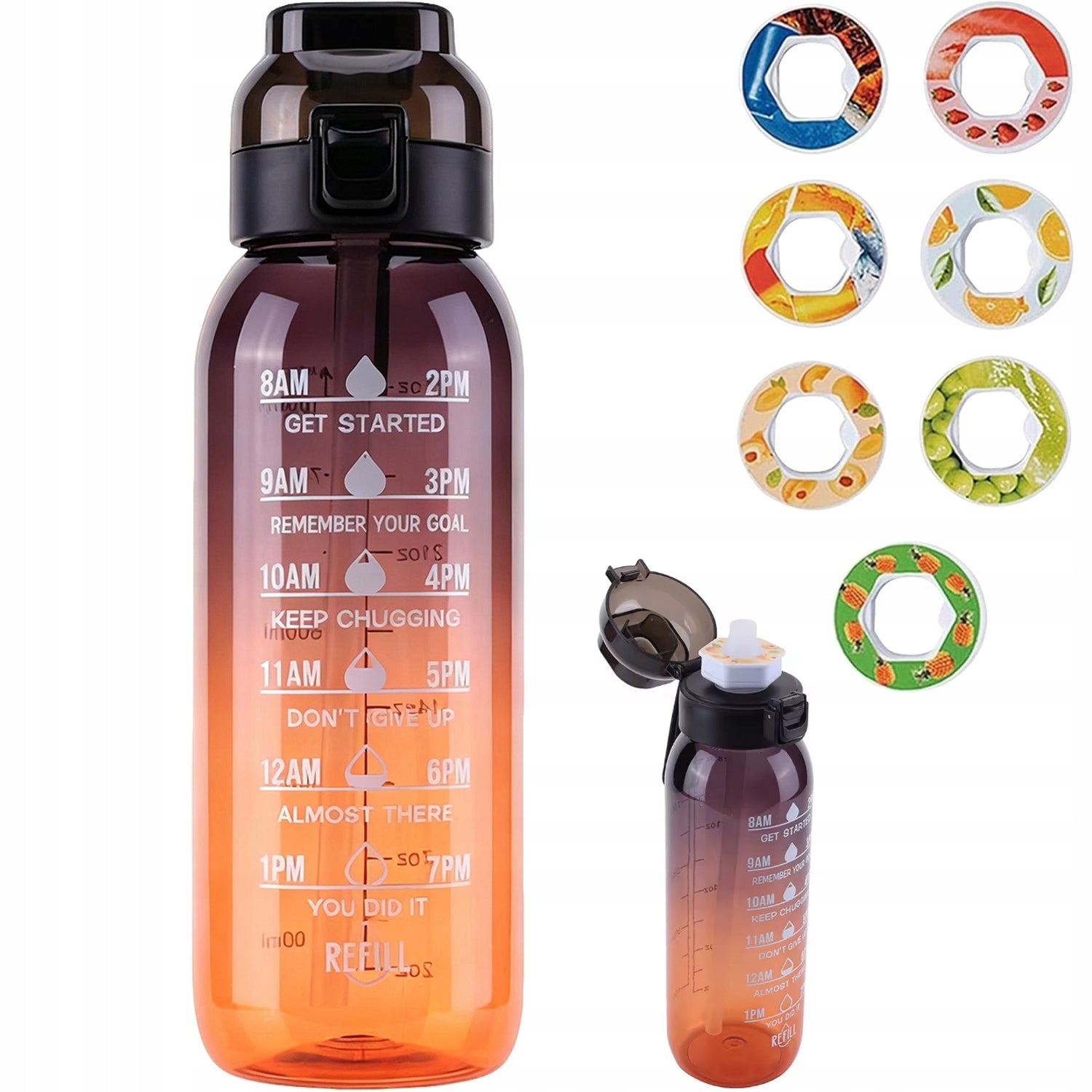Fragrance Mug 1000 ml Fragrance Water Bottle - 7 Flavors Brand no brand