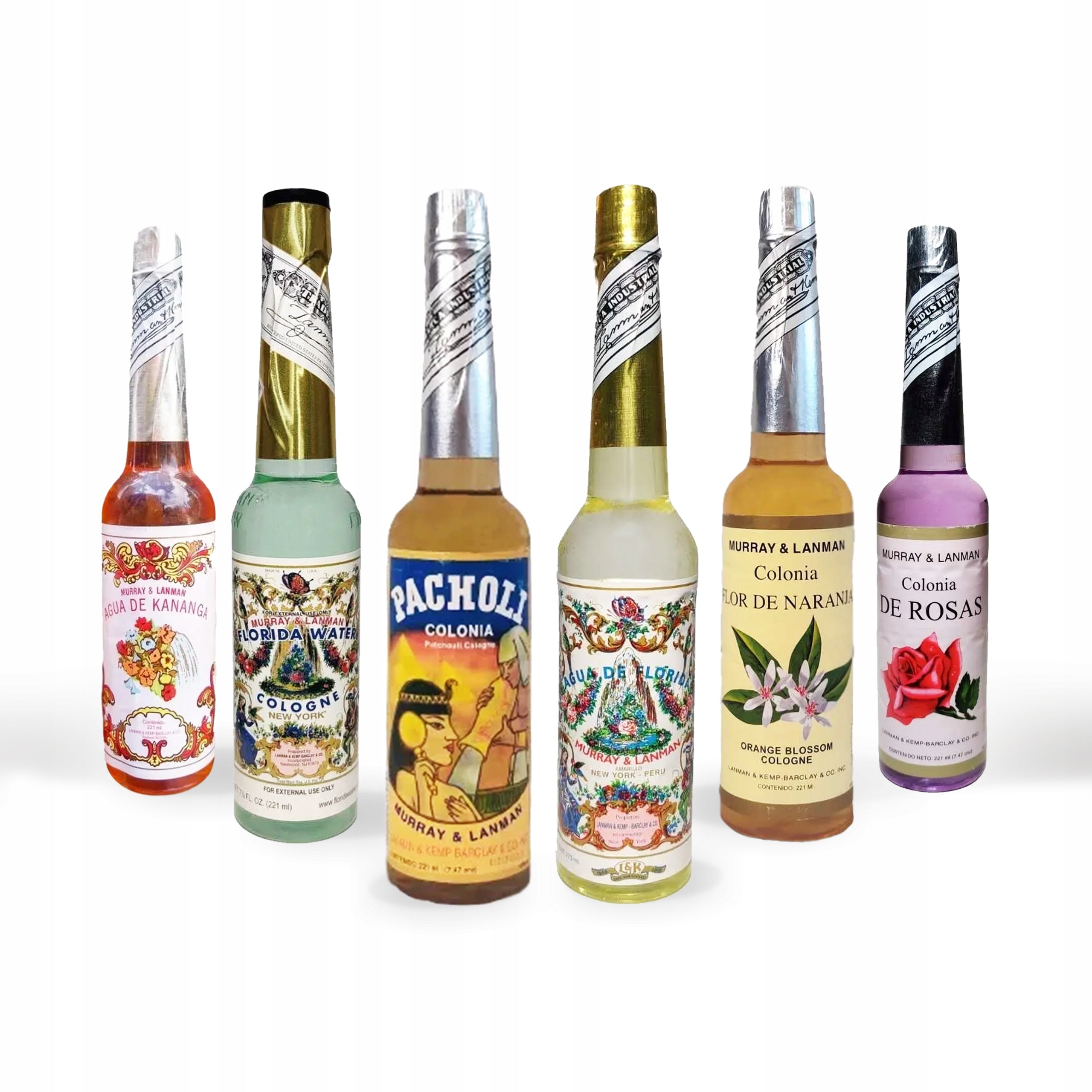 Fragrance Waters Floral Unisex Murray Lanman Agua Peru 6 bottles 221 ml