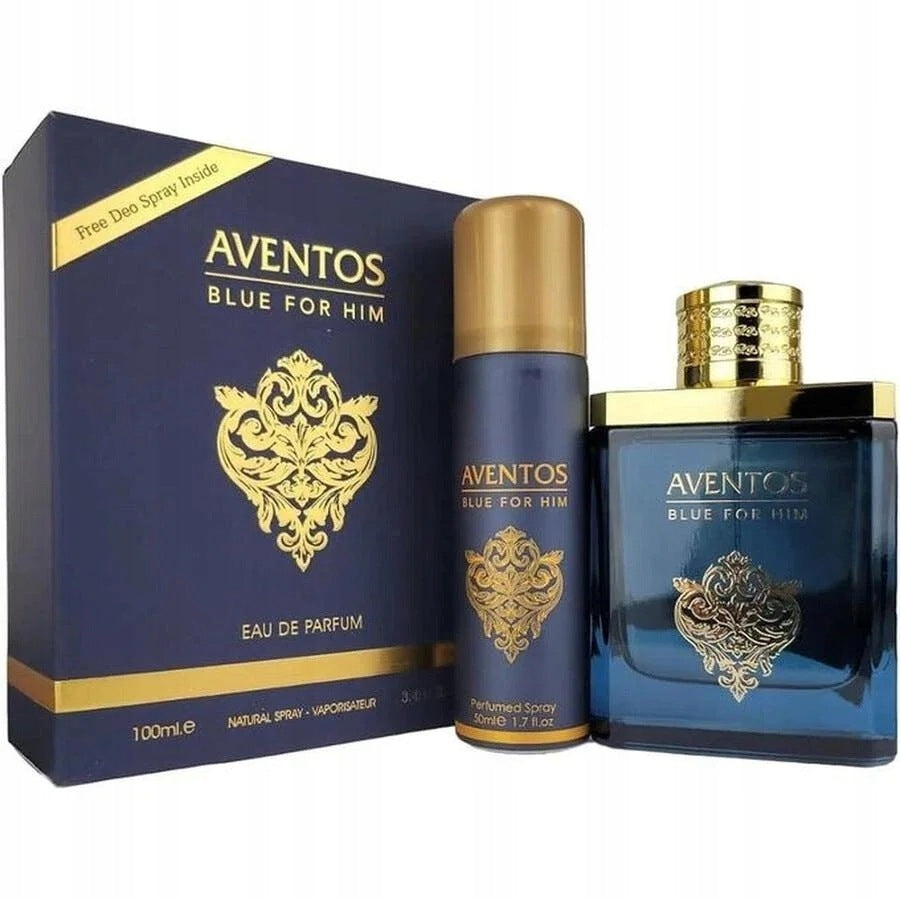 Fragrance World Aventos Blue set (EDP+body spray)