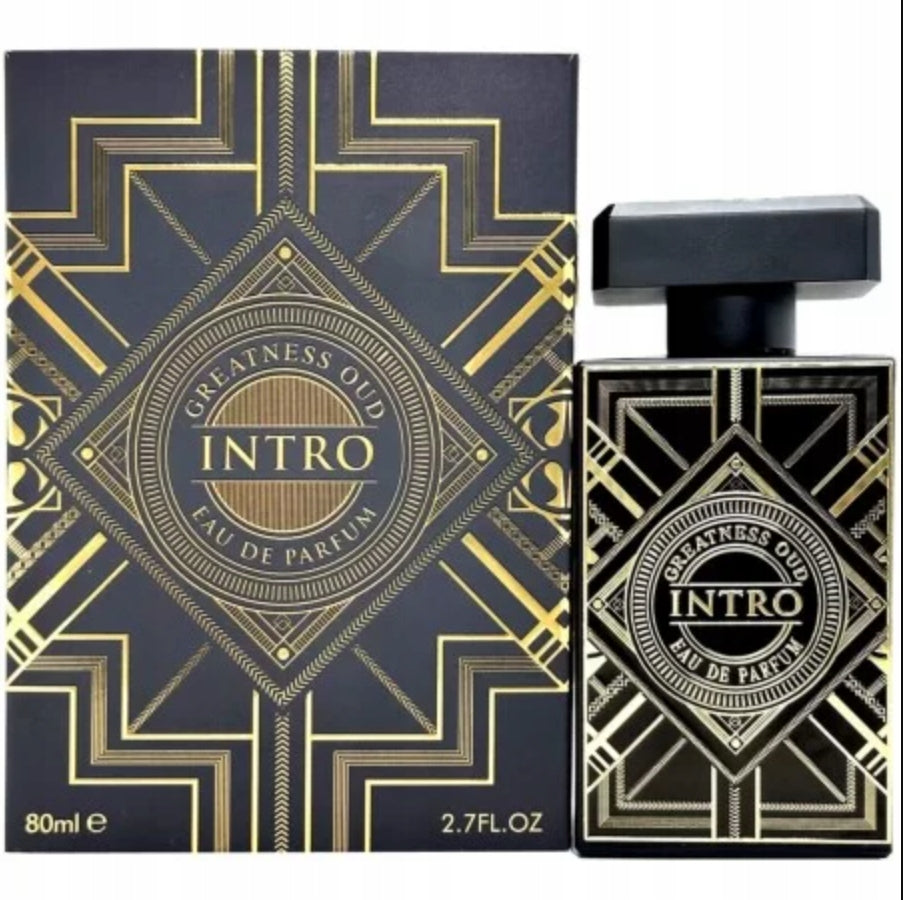 Fragrance World Intro Greatness Oud Arabic Perfume Unisex 80 ml EDP Packaging status original