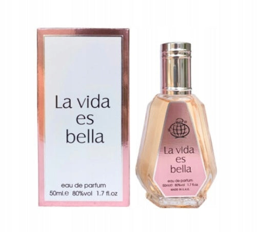 Fragrance World La Vida Es Bella 50ml EDP Perfumed Water Perfume Fragrance