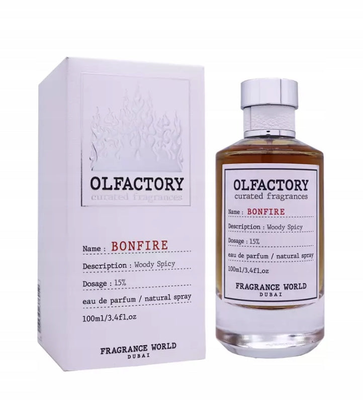 Fragrance World Olfactory Bonfire 100ml EDP Perfumed Water Unisex Fragrance