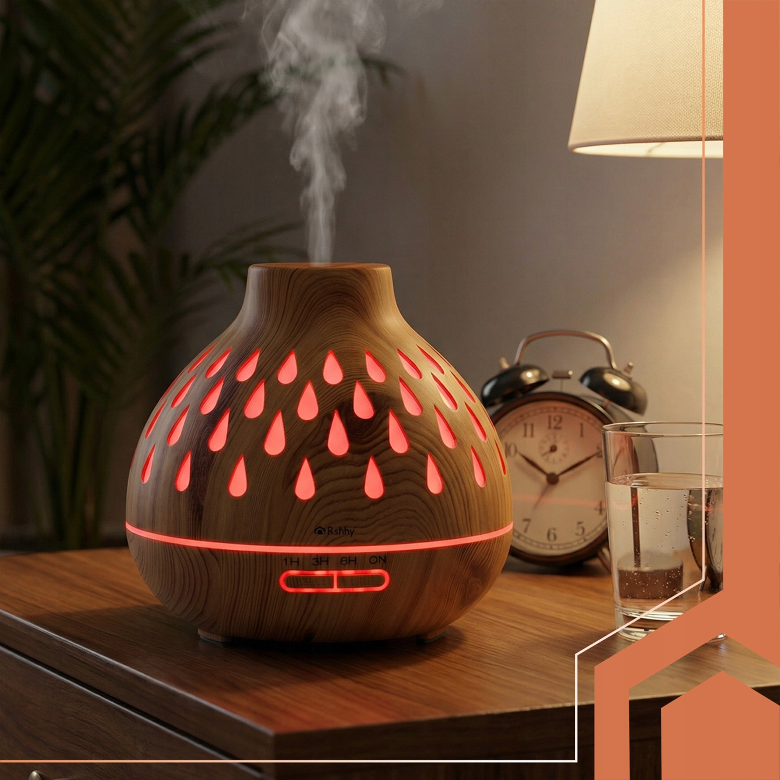 Fragrance diffuser Humidifier Puri Ruhhy 400ml Aromatherapy LED Backlight Model Aromaterapia, Nawilżanie Dyfuzor Puri Ruhhy 400 ml