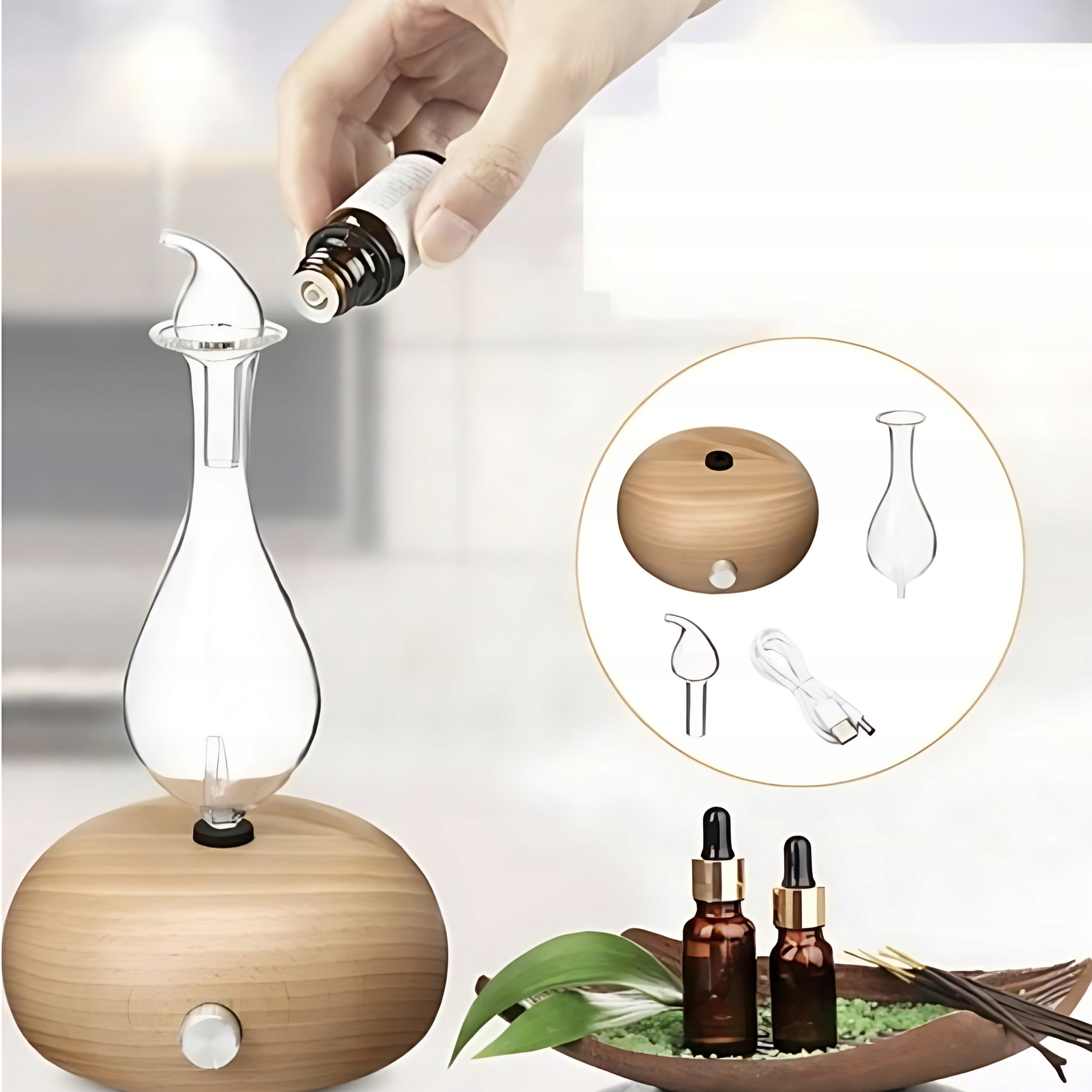 Fragrance diffuser for essential oils anhydrous aromatherapy Type aromatizer