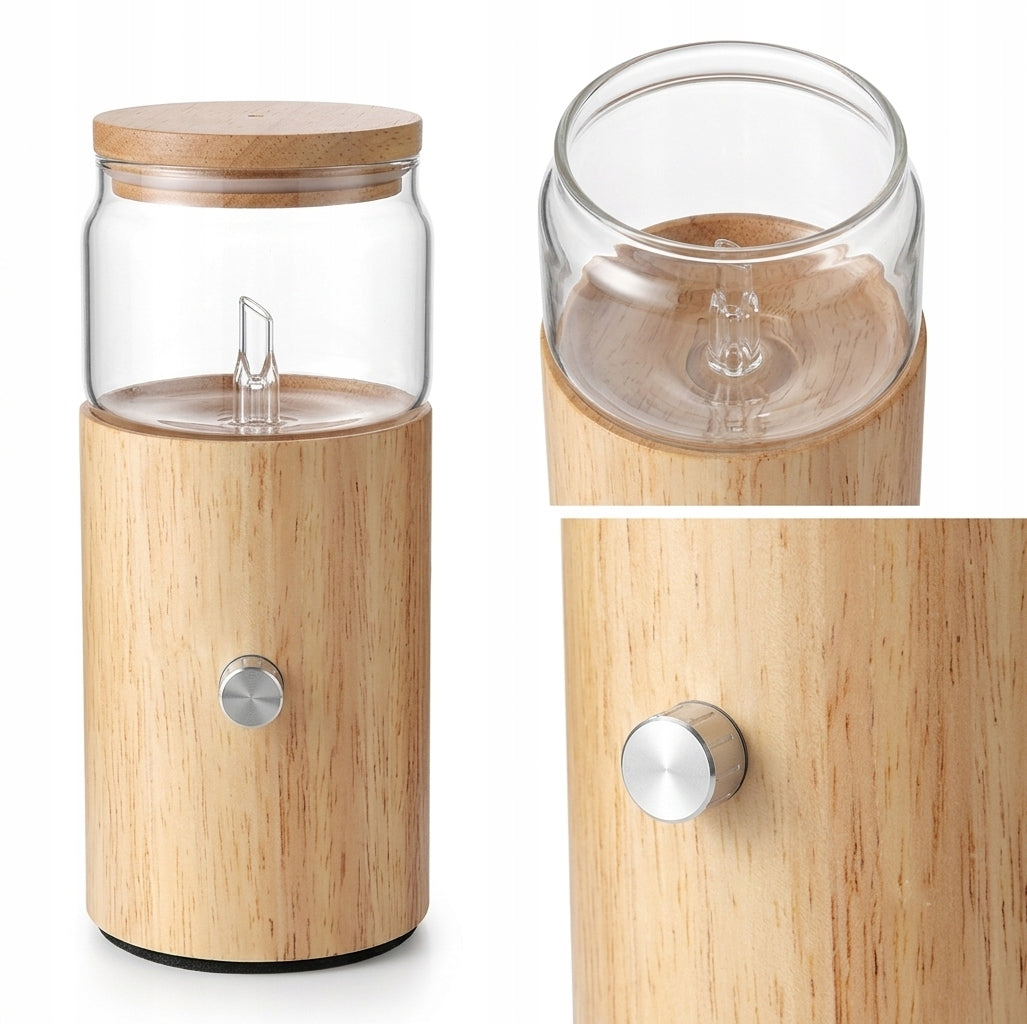 Fragrance diffuser for essential oils aromatherapy glass wood Prezen