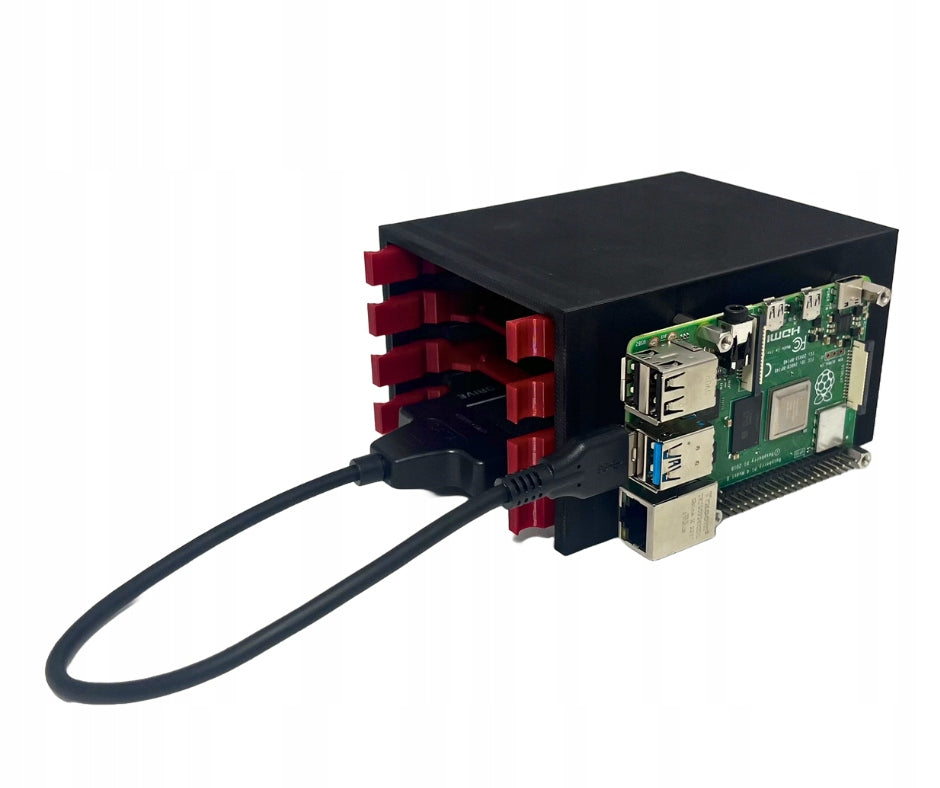Frame for 4 drives for NAS Raspberry Pi 3/4/5 Manufacturer code 000015