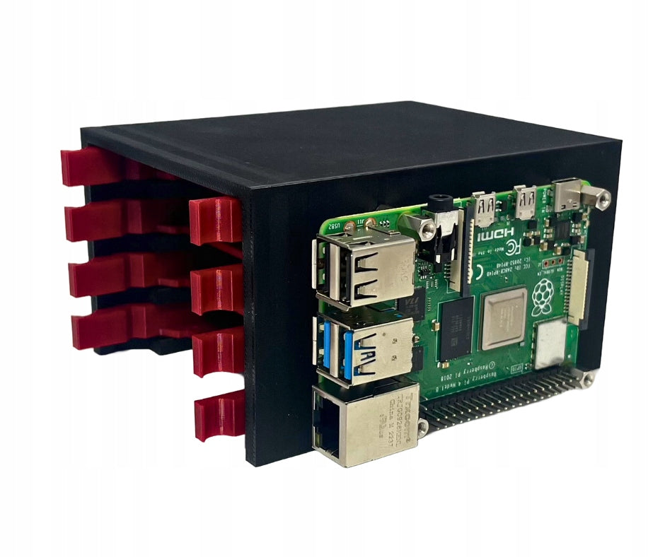 Frame for 4 drives for NAS Raspberry Pi 3/4/5