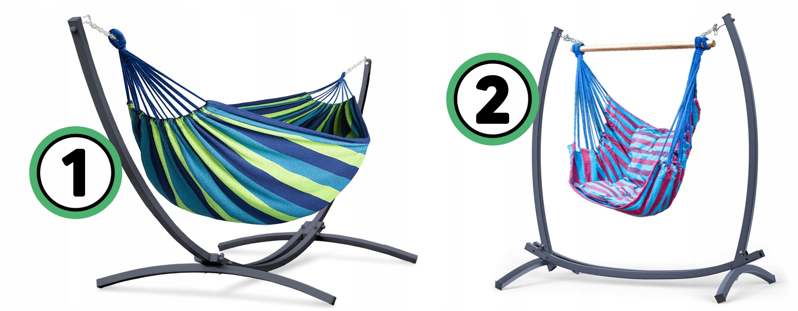 Frame + hammock + Brazilian chair stand 2in1 garden terrace double Model Stelaż + hamak + krzesło brazylijskie