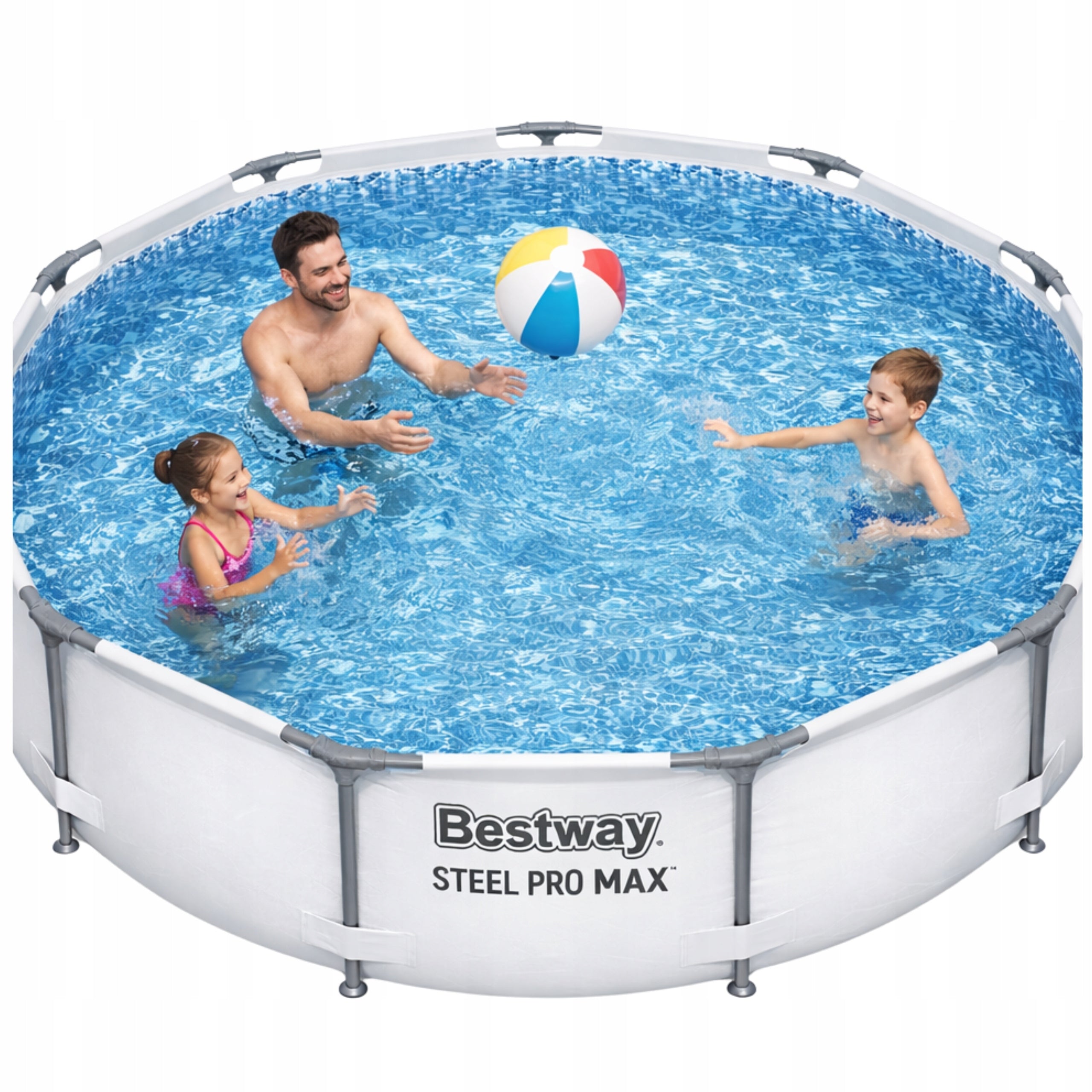 Frame pool Bestway Steel Pro MAX 305x76cm 17in1 pump, filters, hoses Manufacturer code 6942138932669