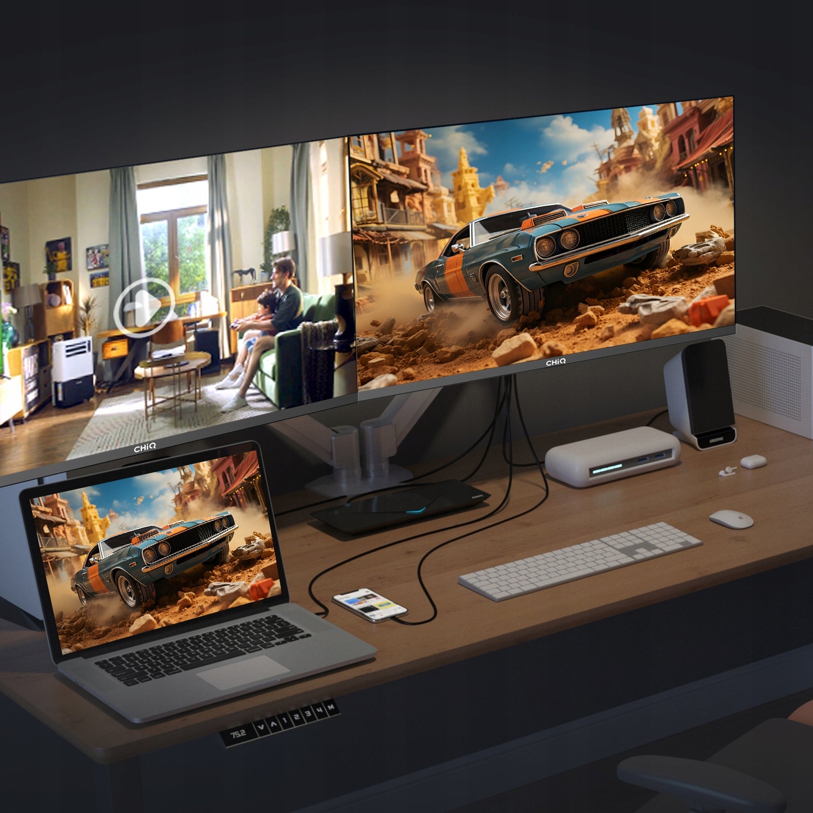 Frameless Monitor 27'' CHiQ 27F650R | 1920x1080 FHD IPS 100 Hz + FreeSync
