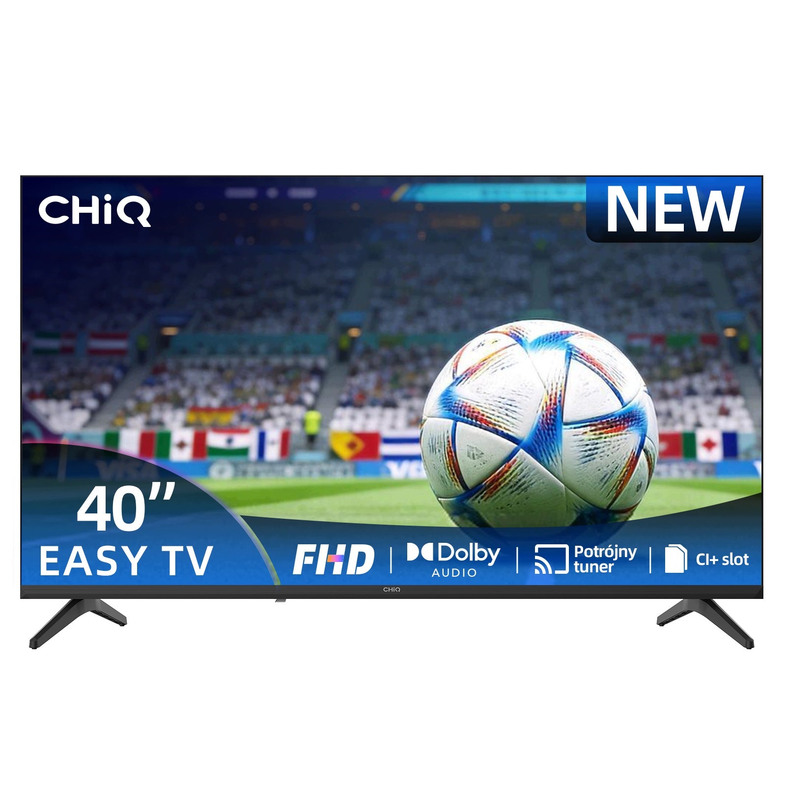 Frameless TV CHiQ LED TV 40 inches FHD 60HZ Dolby Audio Easy Series