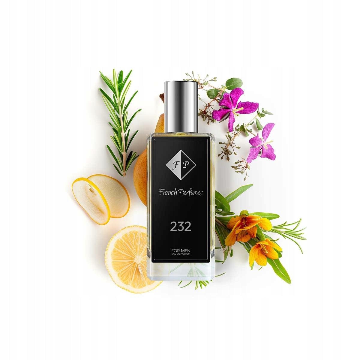 Francuskie Perfumy Male Nr 232 - 60ml Woody Perfumed Water
