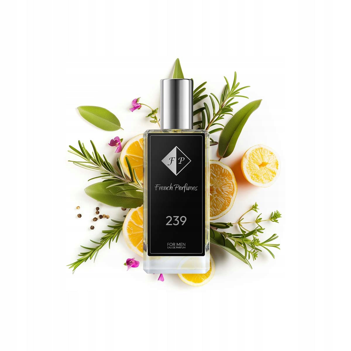 Francuskie Perfumy Male Nr 239 - 60ml Citrus Perfumed Water
