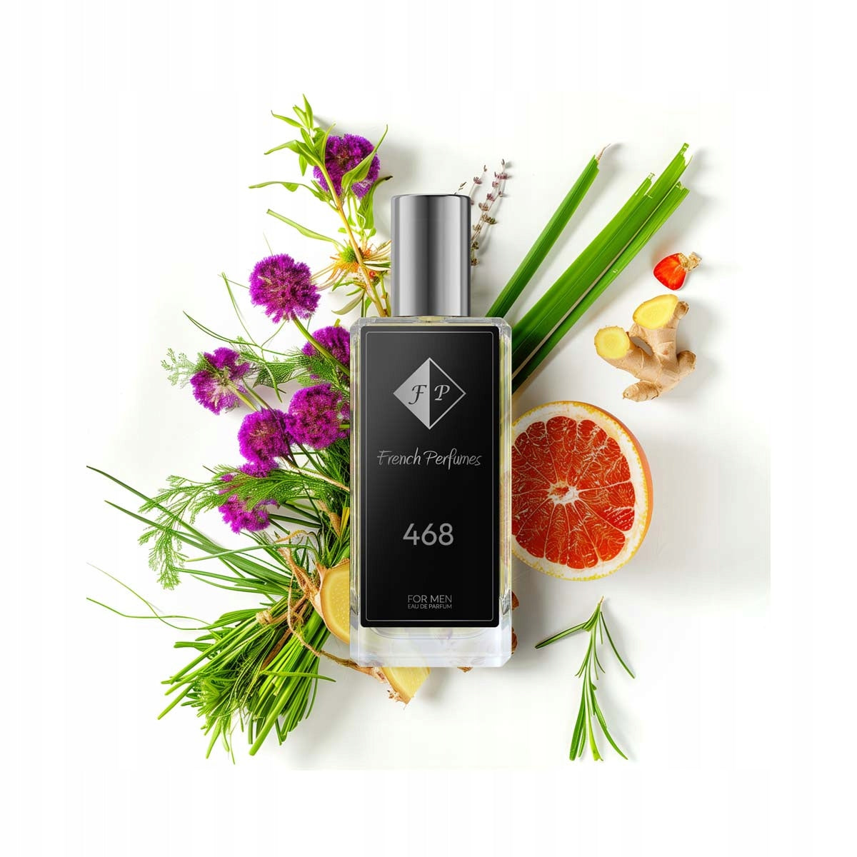 Francuskie Perfumy Male Nr 468 - 60ml Woody Perfumed Water