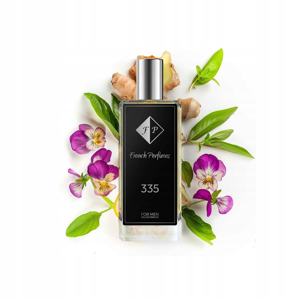 Francuskie Perfumy Men's No. 335 - 104ml | Ginger Basil |Permanent Fragrance