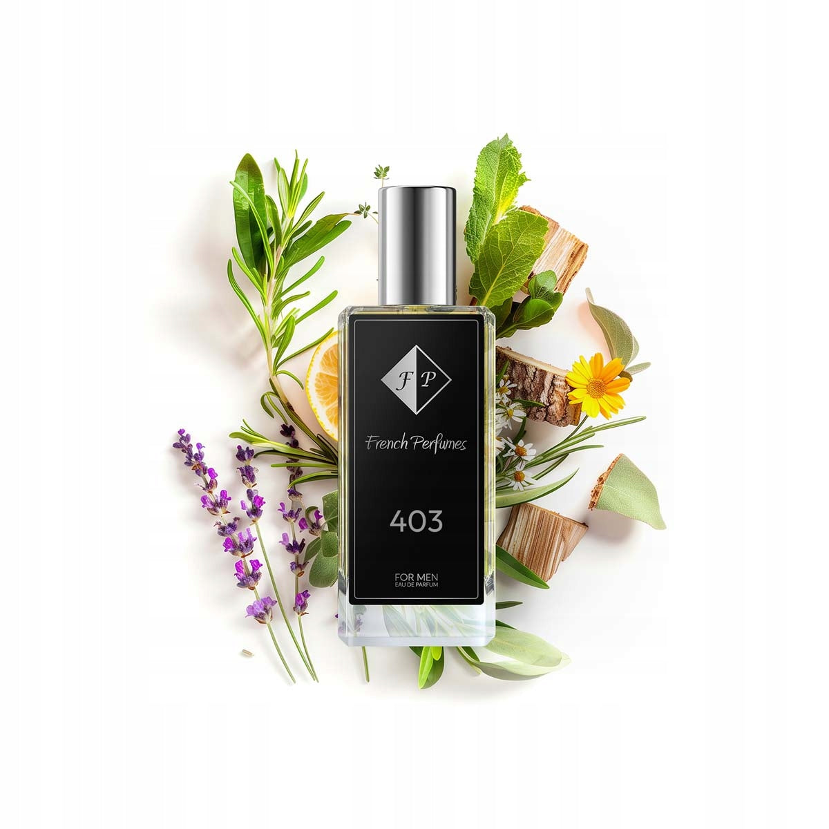 Francuskie Perfumy Men's No. 403 - 60ml | Lavender Lemon | Permanent Fragrance