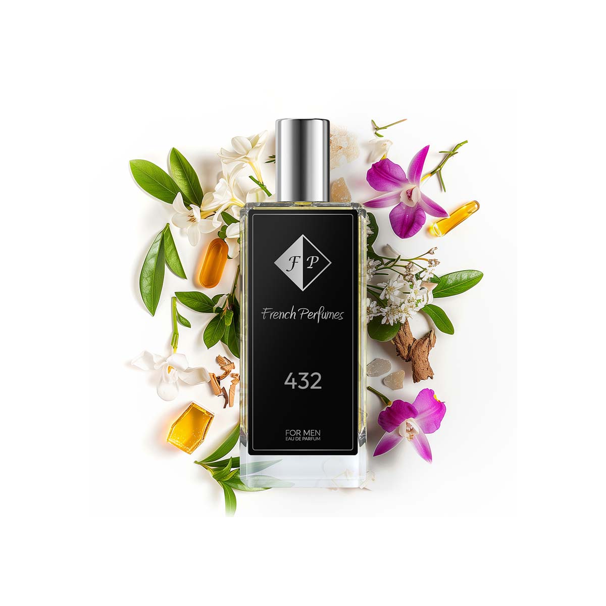 Francuskie Perfumy Men's No. 432 - 104ml | Neroli Iris | Permanent Fragrance