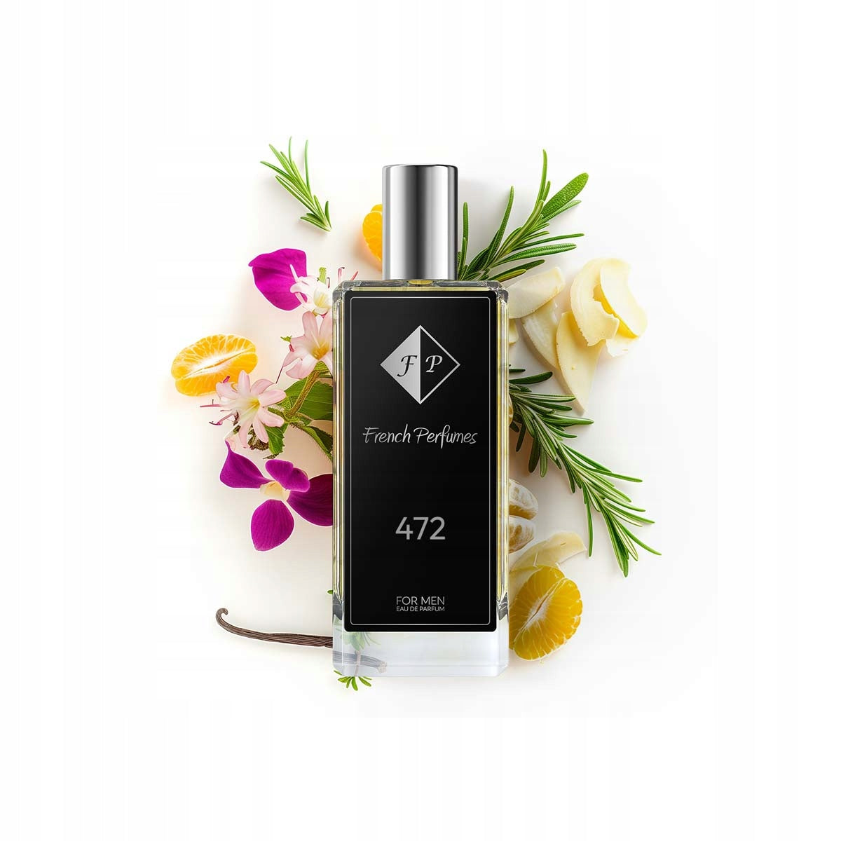 Francuskie Perfumy Men's No. 472 - 104ml | Lemon Rose | Permanent Fragrance