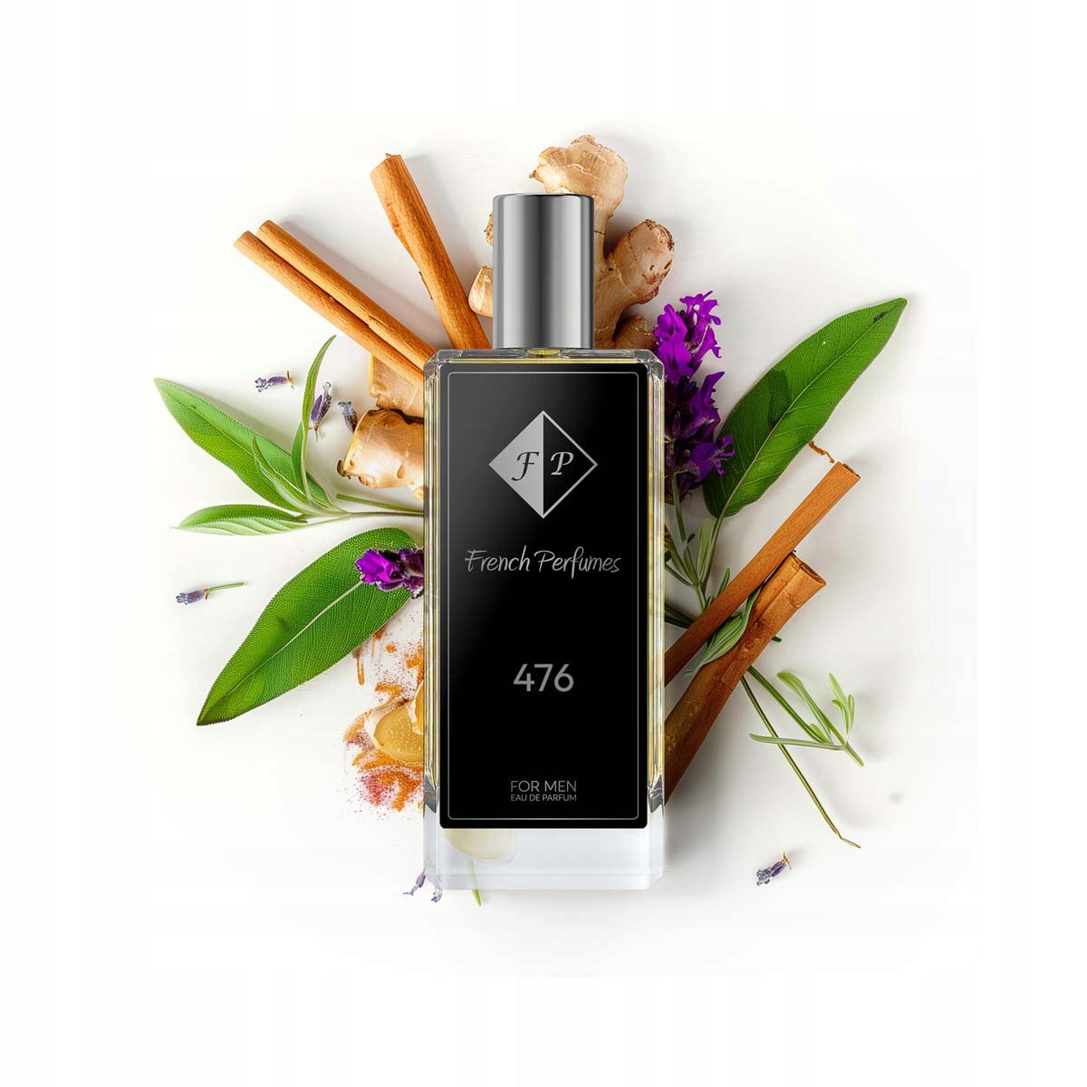 Francuskie Perfumy Men's No. 476 - 104ml |Cinnamon Lavender | Permanent Fragrance