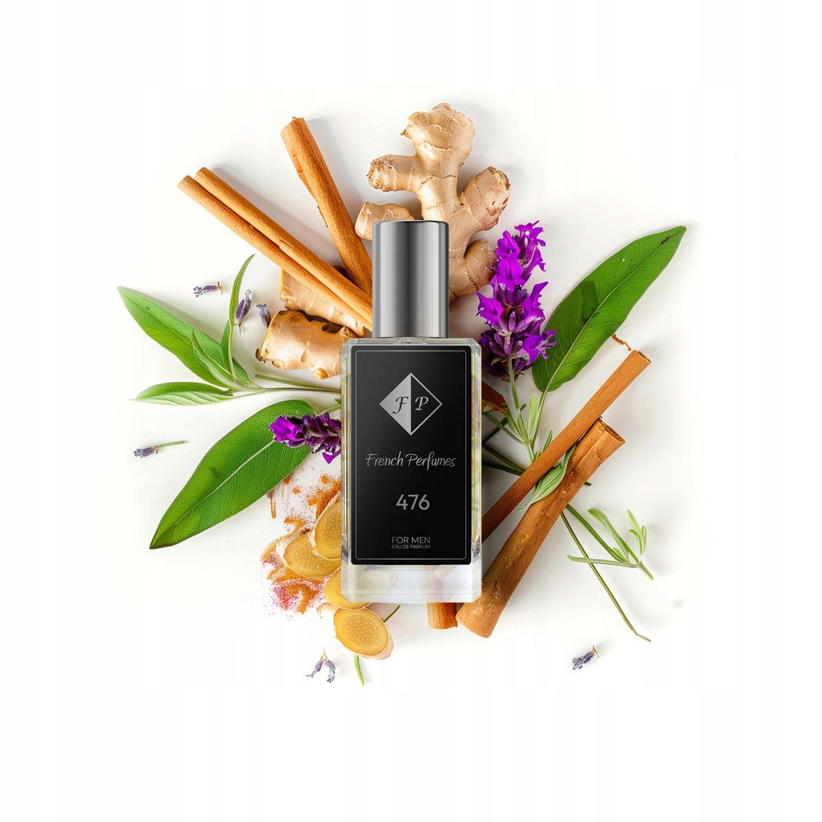 Francuskie Perfumy Men's No. 476 - 33ml |Cinnamon Lavender | Permanent Fragrance