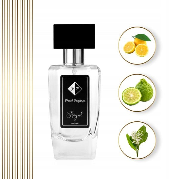 Francuskie Perfumy Royal Male Nr 208 - 55ml Aromatic Perfumed Water Manufacturer code FPR208-55-M